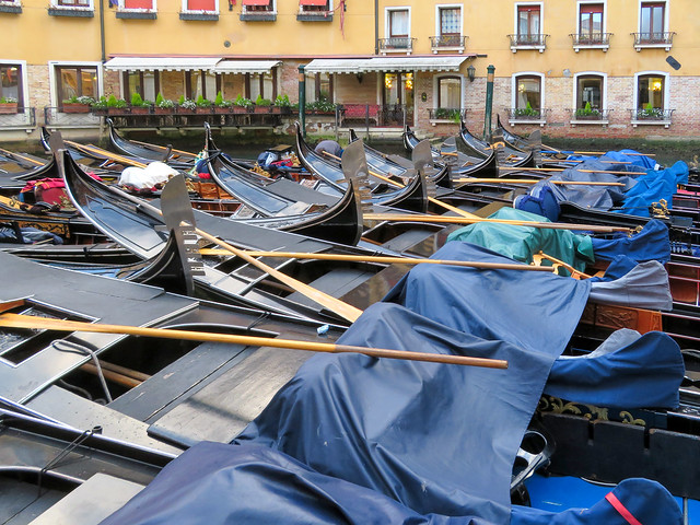 Gondolas in Venice, Italy