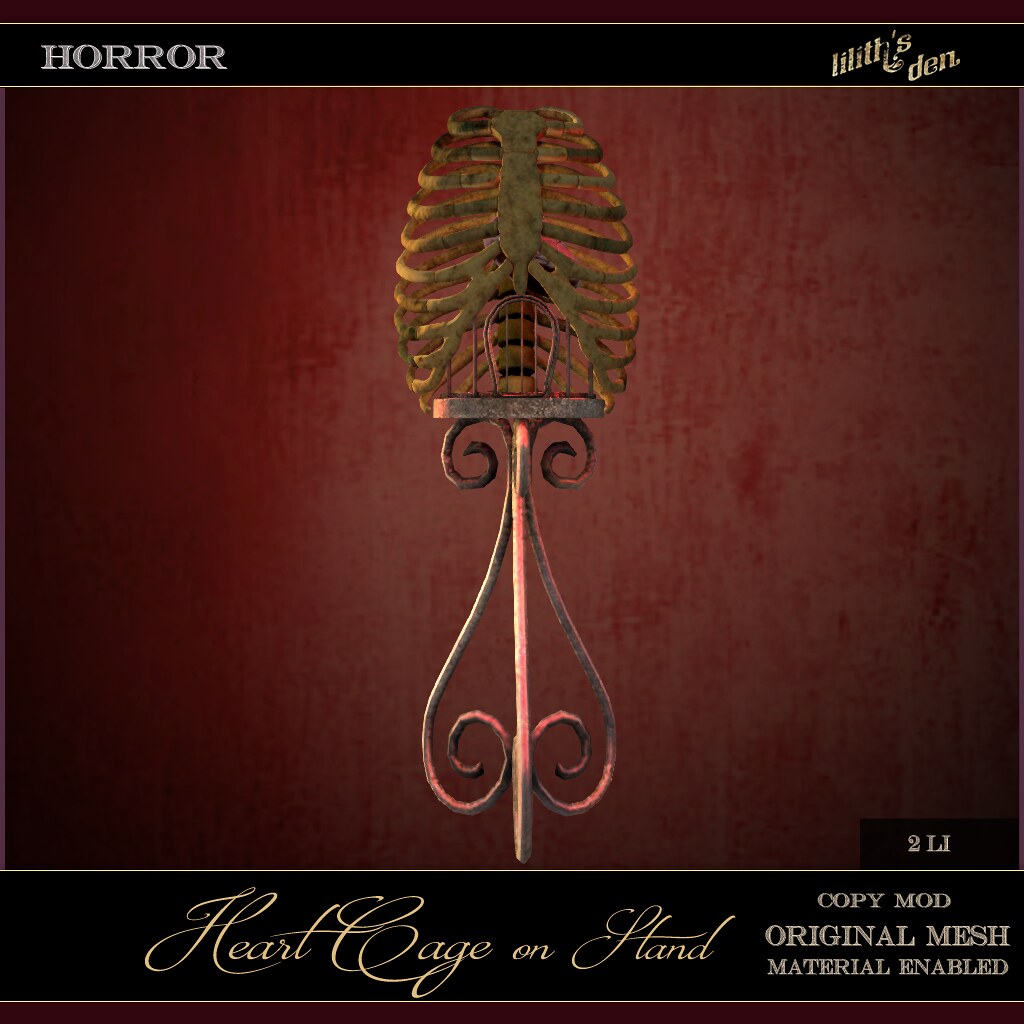 Lilith’s Den  – Heart Cage Stand