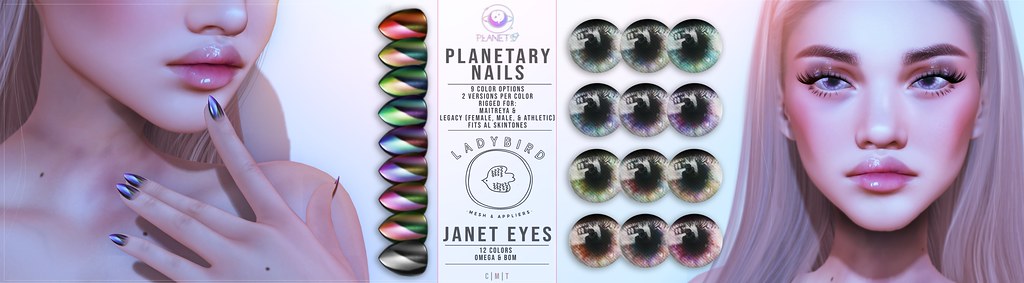 Ladybird. // Planetary Nails & Janet Eyes @ Planet29!