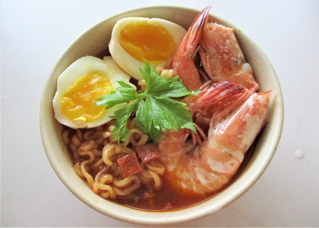 Army Stew Ramyun, cooked and served 1