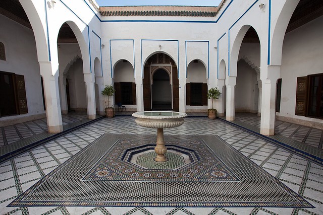 Marble-paved Courtyard in Bahia Palace