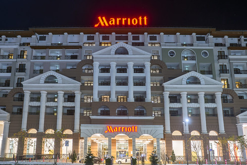Facade of the Marriott hotel in the ski resort Krasnaya Polyana in Sochi. From Marriott Points Guide For Beginners