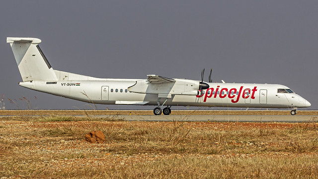 SpiceJet Bombardier Q400 VT-SUW Bangalore (BLR/VOBL)