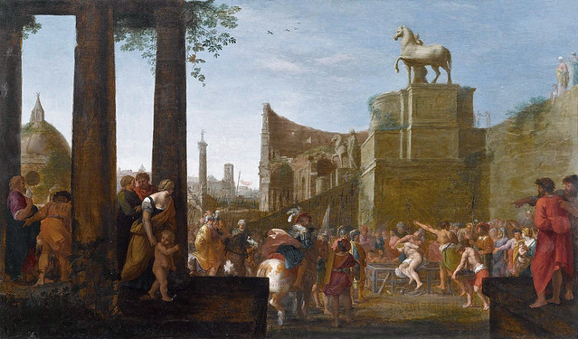Cornelis van Poelenburgh, View of Rome with the Martyrdom of St Lawrence - Ansicht von Rom mit dem Martyrium des hl. Laurentius