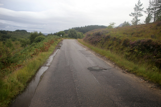 The A896 west of Lochcarron