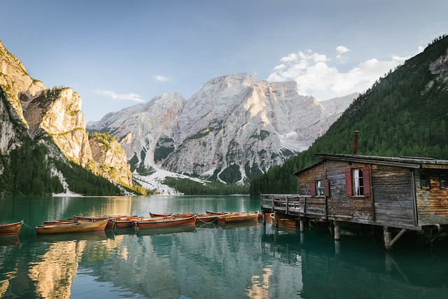 Lago di Braies, Trentino, Dolomity, Italy