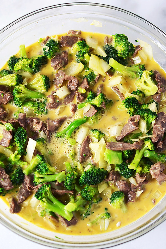 Beef and Broccoli Egg Bake {gluten-free, grain-free, keto, options for paleo, Whole30, dairy-free}