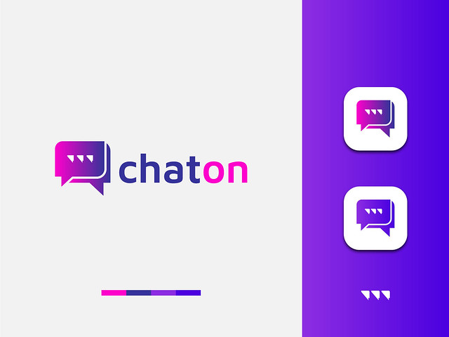 Modern Chat Logo Design (unused)