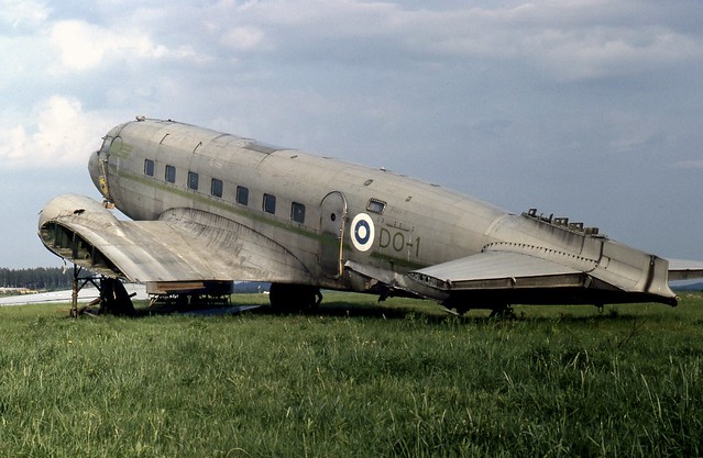 DO-1 Douglas DC-2 awaits restoration at the Finnish Air Force Museum at Tikkakoski, Jyväskylä