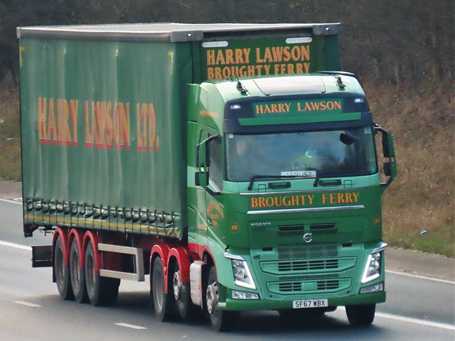 Harry Lawson, Volvo FH (SF67WBX) On The A1M Northbound