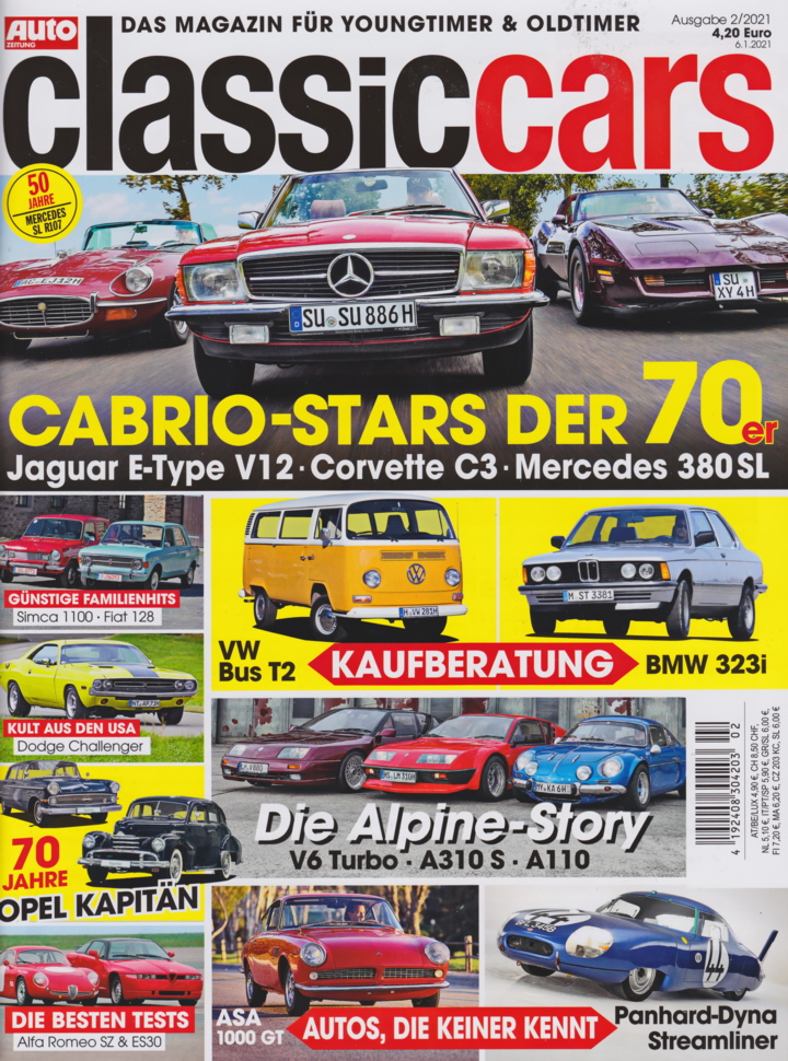 Image of Auto Zeitung - Classic Cars - 2021-02 - Cover
