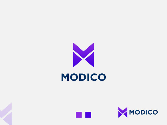 Modern-M-Letter-Logo