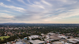 Looking east towards Mount Dandenong from Thornbury