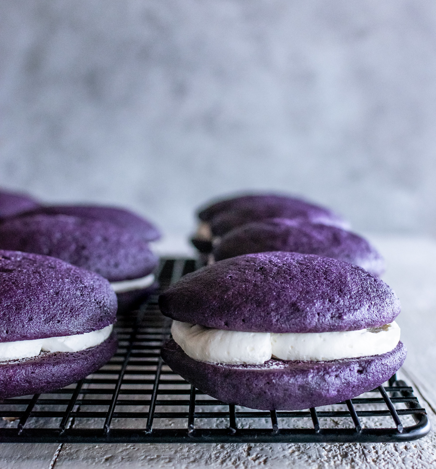 ube whoopie pies are here to brighten your day
