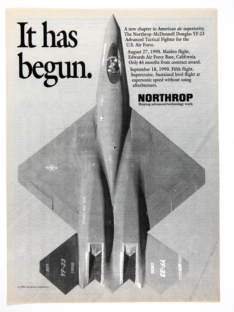 Ad_Northrop-McDonnell Douglas YF-23_Sept 1990
