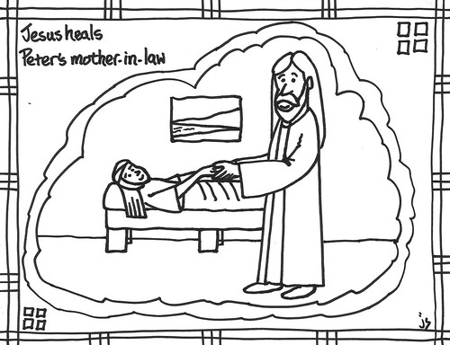 Get Jesus Heals Simon S Mother In Law Coloring Page Pics | My XXX Hot Girl