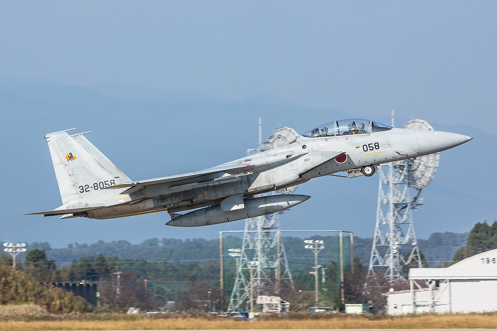 32-8058, McDonnell Douglas F-15DJ Japan Air Self Defence Forces @ Nyutabaru RJFN
