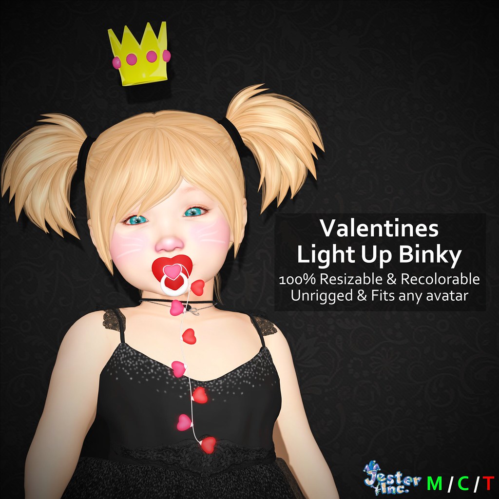 Presenting the new Valentines Light Up Binky from Jester Inc.