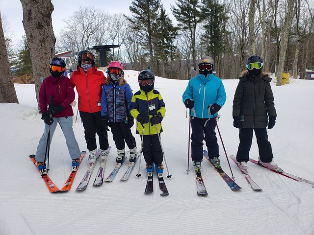 Skiing With Friends At Mohawk Mountain