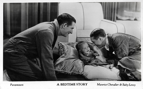Edward Everett Horton, Baby LeRoy and Maurice Chevalier in A Bedtime Story (1933)