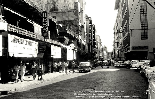 Escolta Street, Manila, Philippines, 1950s