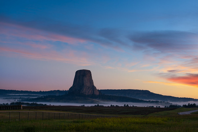 Devils Tower At Dawn