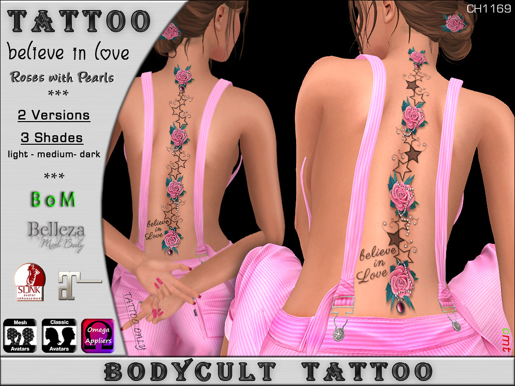 BodyCult Tattoo Believe in Love CH1169