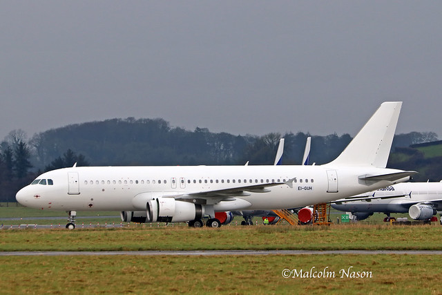 A320 EI-GUH ex VT-IGK all white
