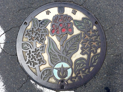 Ogawa Ibaraki, manhole cover （茨城県小川町のマンホール）