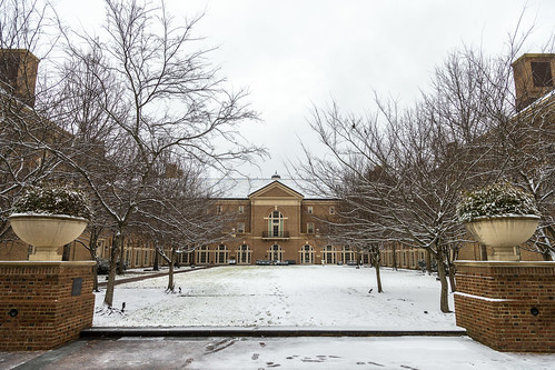 Scenes from a snow day: Alan B. Miller Hall