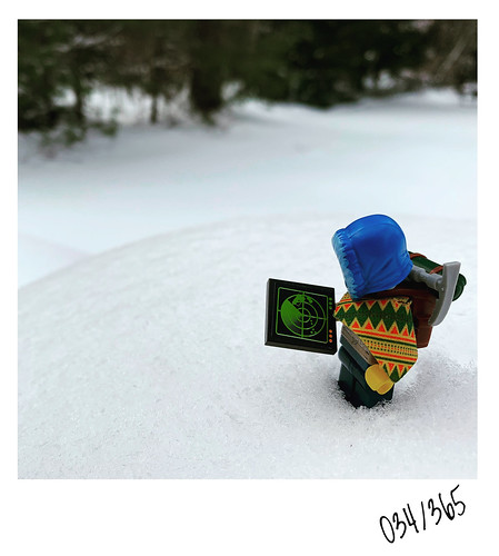 exploring winter snow minifigures legominifigures lego project365 adventurerjoe