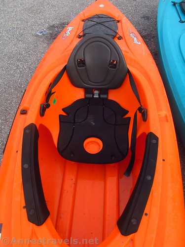 Cockpit of the Lifetime Lancer kayak