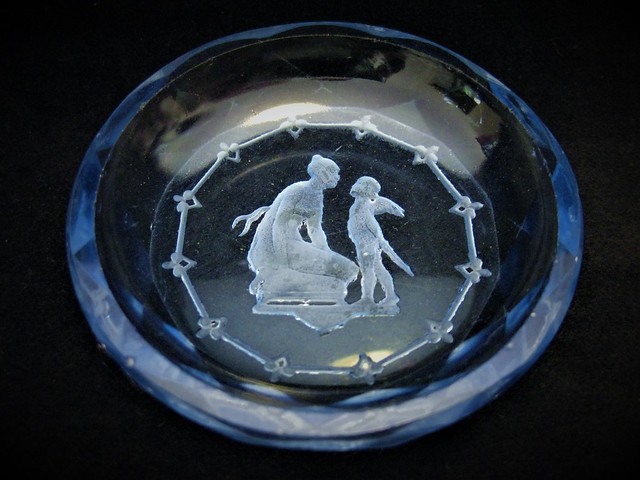A Heinrich Hoffman Intaglio Glass Salt