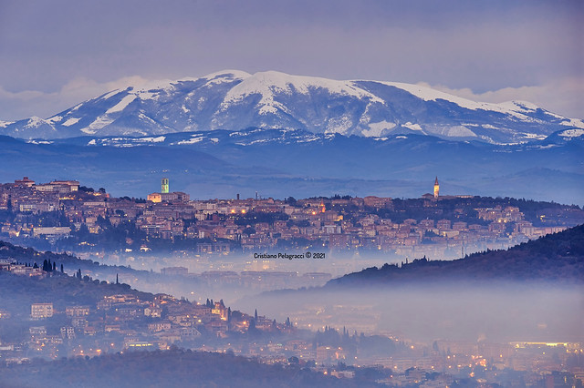 Vista su Perugia
