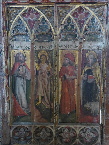 westhall church suffolk screen painting painted medieval