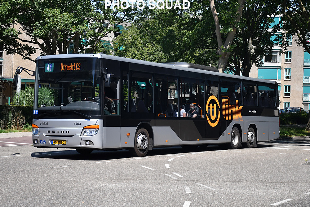 aanplakbiljet Mand kom U-OV (Qbuzz) Setra S 418 LE Business bus 4703 lijn 41 | Flickr