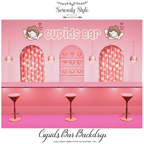 Serenity Style- Cupids Bar Backdrop