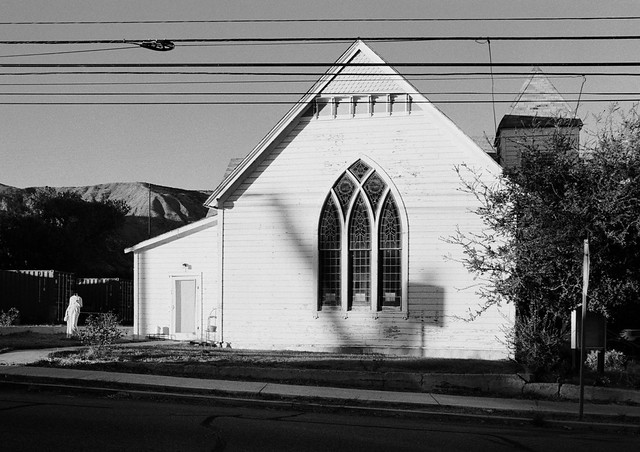 Piru (California) United Methodist Church at Sunset
