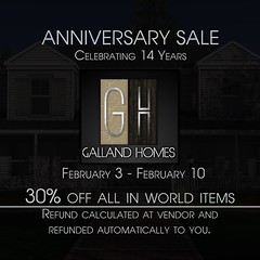 Anniversary sale @ Galland Homes