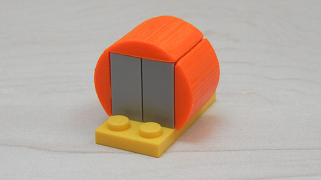Custom Lego Curved Slope - 3D print (My Own Design)