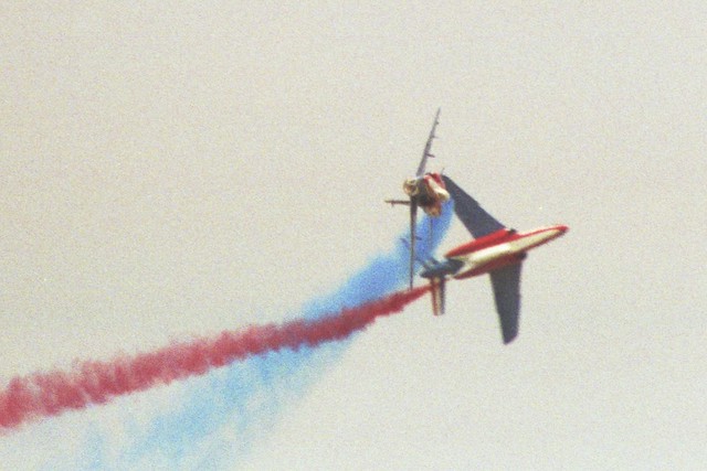 p0026a Scott AFB 1986 Patrouille de France team - Dornier Alpha jet
