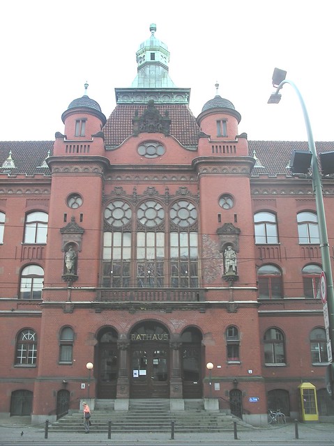 1901/03 Berlin Portalrisalit eklektizistisches Rathaus Pankow von Wilhelm Johow Breite Straße 24-26 in 13187 Pankow