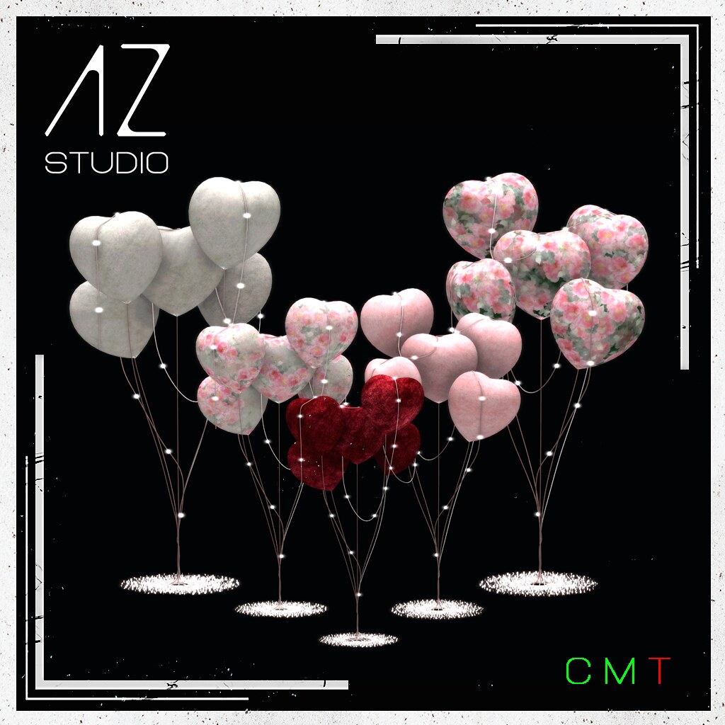 [AZ] STUDIO at Swank event February 2021 New Exclusive Release. Heart Balloons Set part of my Celebrate LOVE collection.