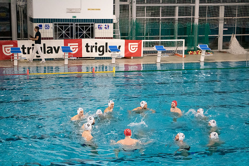 6. februar 2021 Calcit Waterpolo : AVK Slovan Ljubljana - 16 : 10
