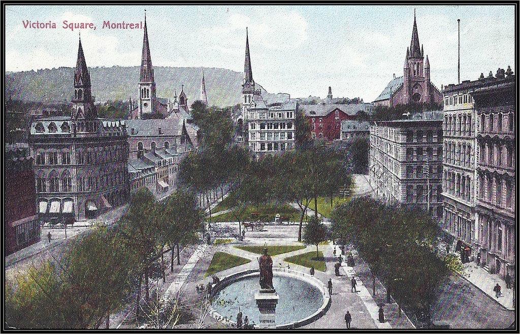 Carte postale ancienne postcard CANADA QUEBEC MONTREAL Hochelaga bocage écrite 