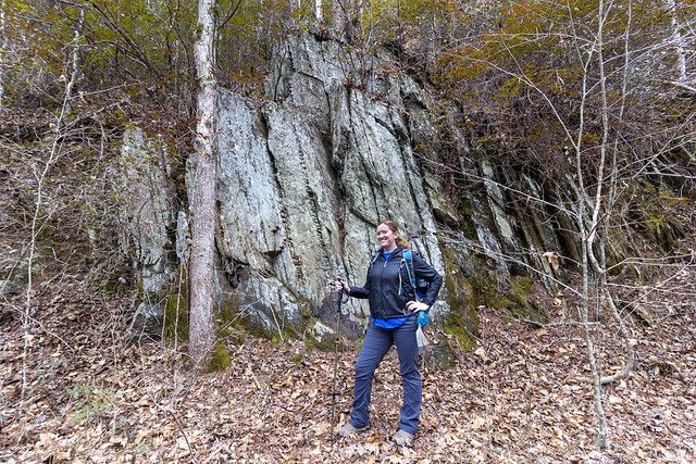 Kelli Lewis, Precambrian-Paleozoic phyllite, Cohutta Wilderness, Murray County, Georgia