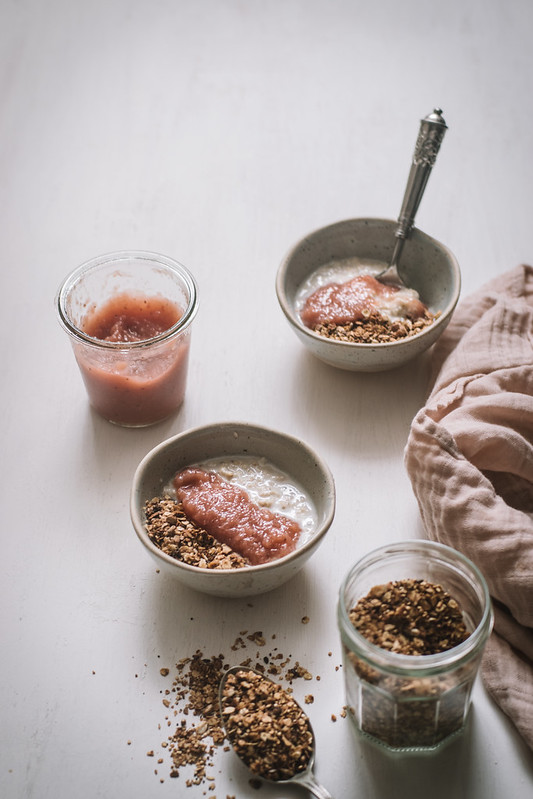 COMPOTA de MANZANA y FRESAS