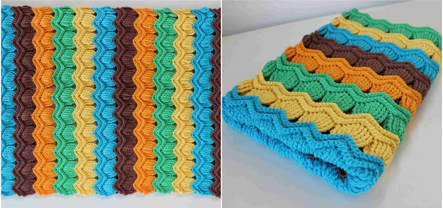 ripple blanket crochet
