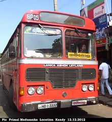 NB-3332 Gampola Depot Ashok Leyland - Viking 210 Turbo B+ type bus at Kandy in 12.12.2012