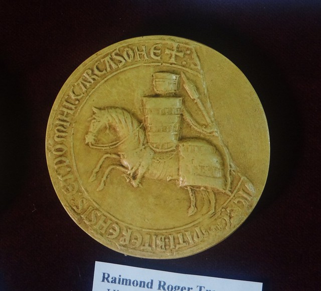 ca. 1224-1226 (before 1247) - 'replica first seal Raimond II Trencavel, vicomte de Carcassonne', Musée Hurepel, Minerve, dép. Hérault, France